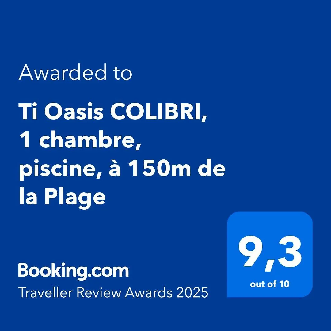 Ti Oasis Colibri, 1 Chambre, Piscine, A 150M De La Plage 상트루스 아파트